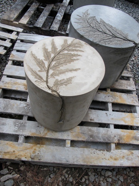 Artichokes in Pliney Concrete Side Table