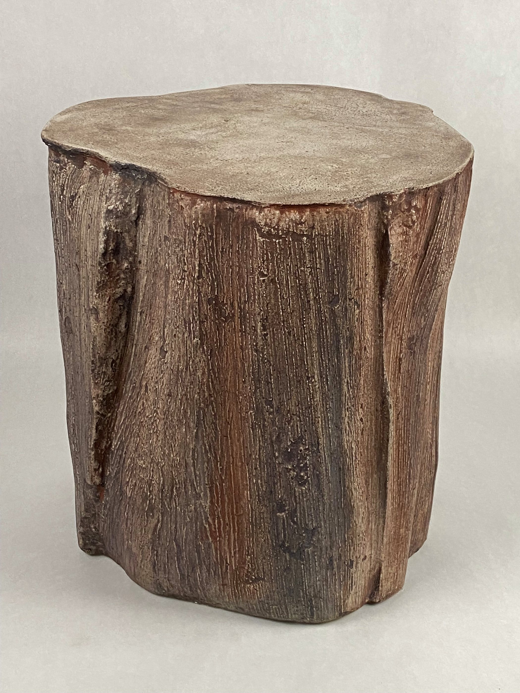 Tree bark side table deals